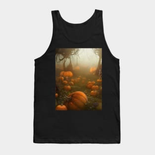 Sinister Halloween Pumpkin Patch Tank Top